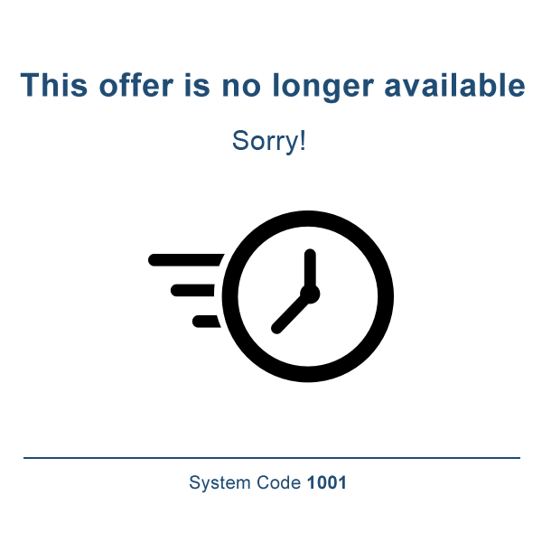 System Message 1001 - This offer is no longer available